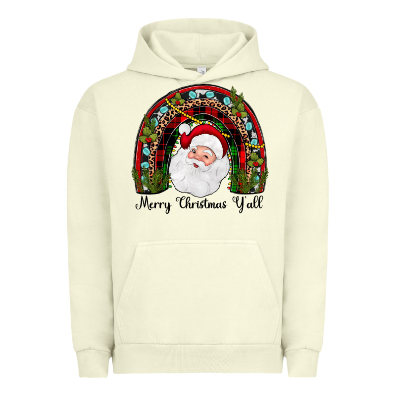 Merry Christmas Y'all Rainbow Urban Hoodie by JahusDesignShop | Teevron