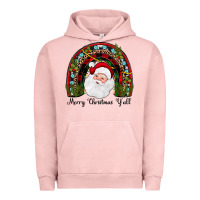 Pigment Salmon merry christmas y'all rainbow Urban Hoodie - JahusDesignShop