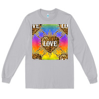 Moon Dust Pride lgbtq leopard love heart seamless pattern Long Sleeve Tee - BundleAndBundleShop