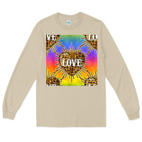 Mushroom Pride lgbtq leopard love heart seamless pattern Long Sleeve Tee - BundleAndBundleShop
