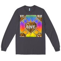 Smoke Pride lgbtq leopard love heart seamless pattern Long Sleeve Tee - BundleAndBundleShop