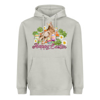 Moon Dust easter bunny with carrots and daisy Heavyweight Hoodie - AdoDesignShop