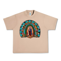 Burro Lady Of Guadalupe Rainbow Urban Heavy Tee - RanaPortraitStore