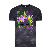Cloud Black little miss mardi gras unicorn  olivia Vintage Tee - OliviaCreatesArt