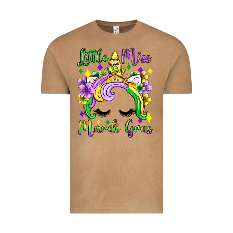 Little Miss Mardi Gras Unicorn  Olivia Vintage Tee by OliviaCreatesArt | Teevron