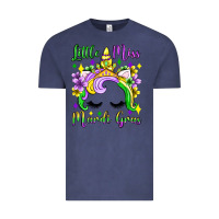 Vintage Denim little miss mardi gras unicorn  olivia Vintage Tee - OliviaCreatesArt