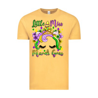 Vintage Mustard little miss mardi gras unicorn  olivia Vintage Tee - OliviaCreatesArt