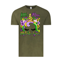 Vintage Olive little miss mardi gras unicorn  olivia Vintage Tee - OliviaCreatesArt