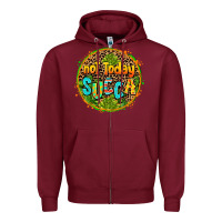 Burgundy not today succa Zipper Hoodie - AdoDesignShop