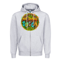 Heather Grey not today succa Zipper Hoodie - AdoDesignShop