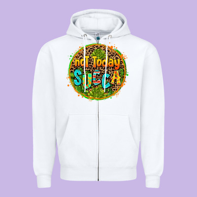 Not Today Succa Zipper Hoodie Designed By Adodesignshop