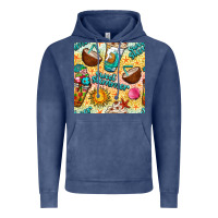 Sweet Summer Coffee Cups With Colorful Leopard And Sea Stars Seamless  Vintage Hoodie | Teevron