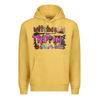 Antique Gold witches be trippin Premium Hoodie - CowhideDigitalArt