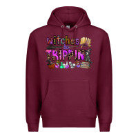 Burgundy witches be trippin Premium Hoodie - CowhideDigitalArt