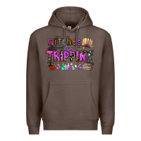 Coffee witches be trippin Premium Hoodie - CowhideDigitalArt