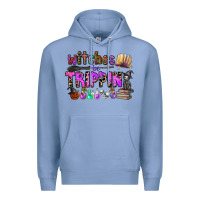 Colony Blue witches be trippin Premium Hoodie - CowhideDigitalArt
