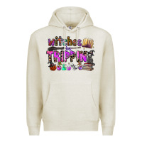 Oatmeal Heather witches be trippin Premium Hoodie - CowhideDigitalArt