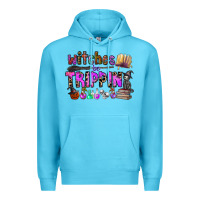 Ocean Blue witches be trippin Premium Hoodie - CowhideDigitalArt