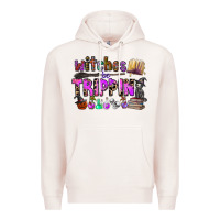Pale Pink witches be trippin Premium Hoodie - CowhideDigitalArt