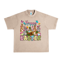 French Oak Happy Easter bunnys Urban Heavy Tee - OliviaCreatesArt