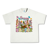 Pistachio Happy Easter bunnys Urban Heavy Tee - OliviaCreatesArt