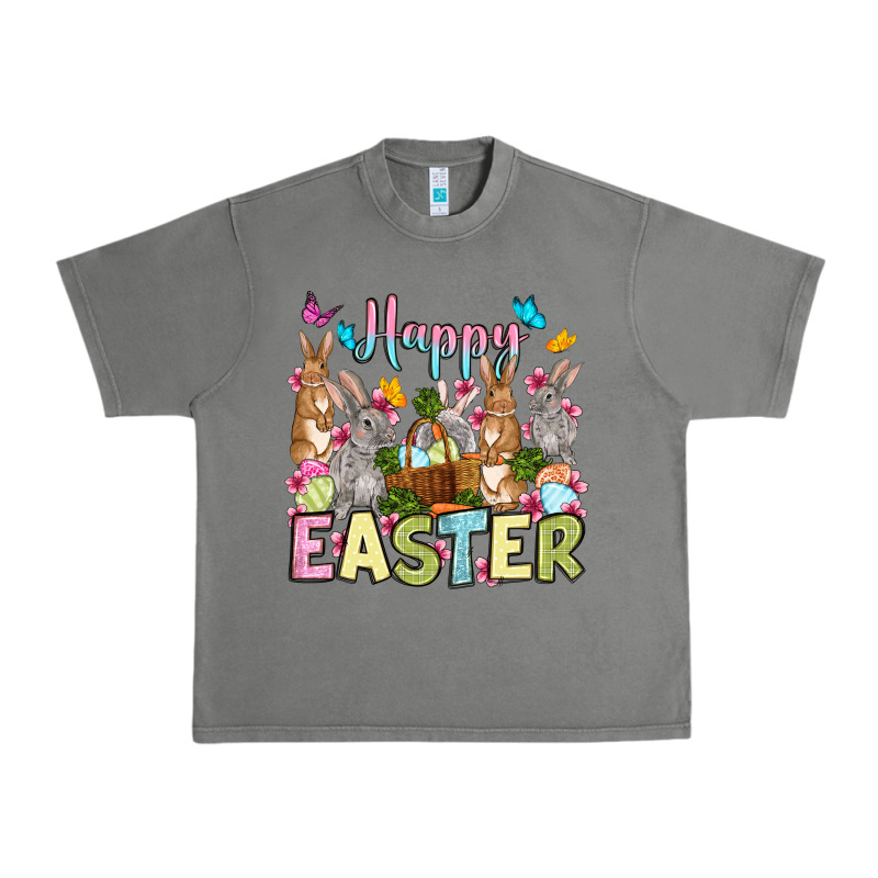 Happy Easter Bunnys Urban Heavy Tee by OliviaCreatesArt | Teevron