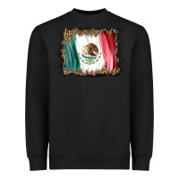 Black distressed mexico flag Heavyweight Sweatshirt - BarkalooDesign