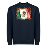 Navy distressed mexico flag Heavyweight Sweatshirt - BarkalooDesign