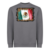 Storm distressed mexico flag Heavyweight Sweatshirt - BarkalooDesign