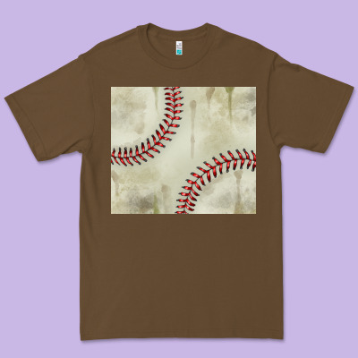 Dirty Baseball Pattern Premium Tee Designed By Tumblerdesignbyshophia