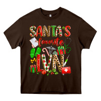 Santa's Favorite Lvn Heavy Core Tee | Teevron