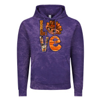 Cloud Purple thanksgiving with turkey love bbs Vintage Hoodie - BundleAndBundleShop