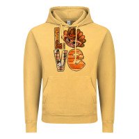 Vintage Mustard thanksgiving with turkey love bbs Vintage Hoodie - BundleAndBundleShop