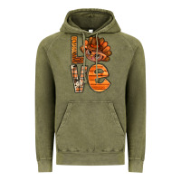 Vintage Olive thanksgiving with turkey love bbs Vintage Hoodie - BundleAndBundleShop