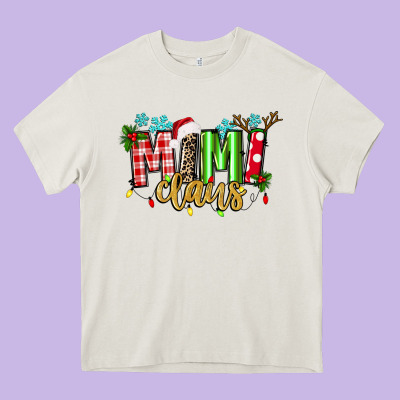 Mimi Claus Heavy Core Tee Designed By Texasbilliewilder
