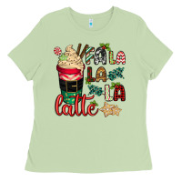 Matcha Fa la la la latte Ladies Tee - CowGirlArtShop