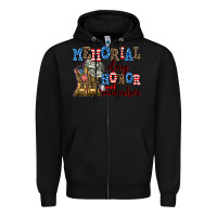 Black memorial day honor and remember Zipper Hoodie - AdoDesignShop
