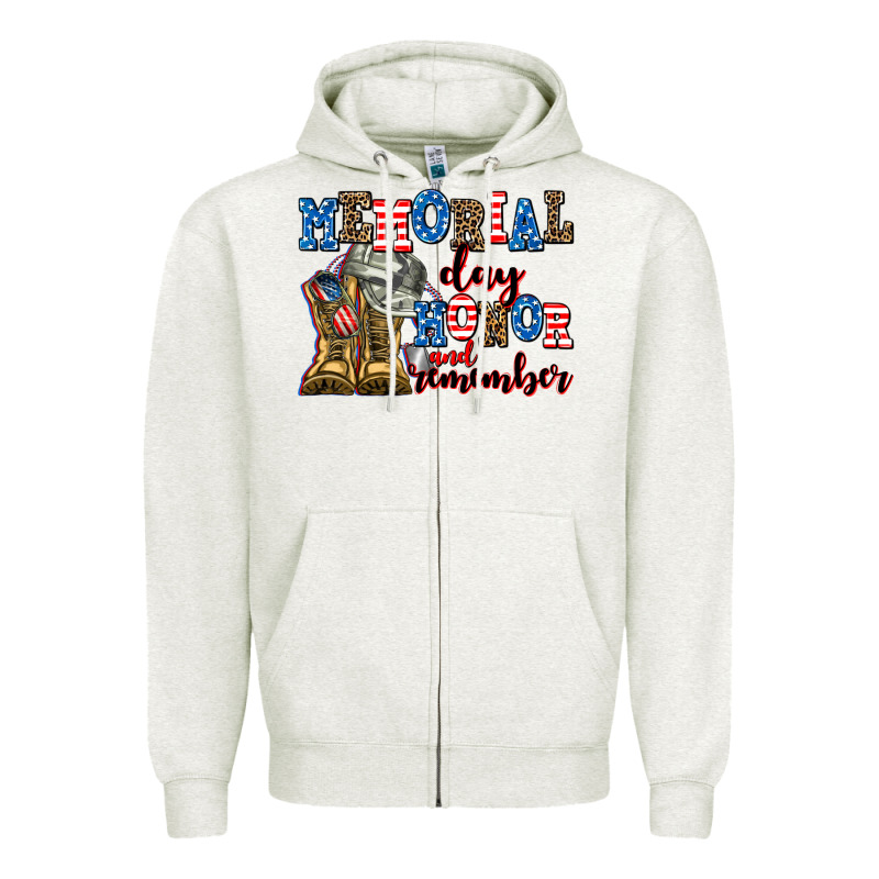 Memorial Day Honor And Remember Zipper Hoodie by AdoDesignShop | Teevron