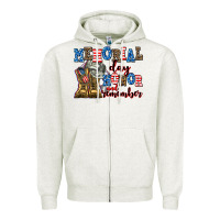 Oatmeal Heather memorial day honor and remember Zipper Hoodie - AdoDesignShop