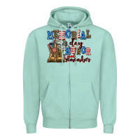 Seafoam memorial day honor and remember Zipper Hoodie - AdoDesignShop