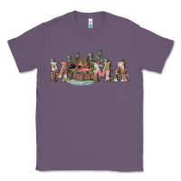 Lavender Mama with bear and daisy Classic Tee - RanaPortraitStore