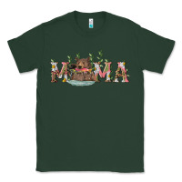 Sports Green Mama with bear and daisy Classic Tee - RanaPortraitStore