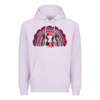 Lilac valentines day pink gemstones baby calf rainbow Premium Hoodie - Jasminsmagicworld