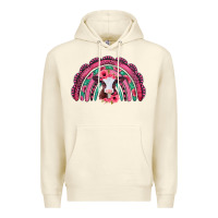 Sandshell valentines day pink gemstones baby calf rainbow Premium Hoodie - Jasminsmagicworld