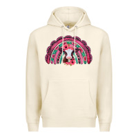 Tofu valentines day pink gemstones baby calf rainbow Premium Hoodie - Jasminsmagicworld