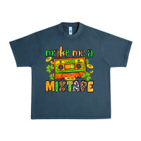 Midnight Navy Make me a mixtape St. Patrick's Day Urban Heavy Tee - OliviaCreatesArt