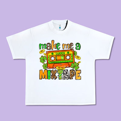 Make Me A Mixtape St. Patrick's Day Urban Heavy Tee Designed By Oliviacreatesart