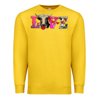 Lemon love with holstein cow Premium Sweatshirt - AdoDesignShop