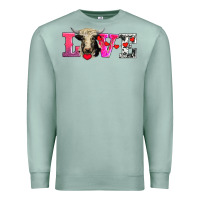 Seafoam love with holstein cow Premium Sweatshirt - AdoDesignShop