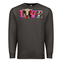 Smoke love with holstein cow Premium Sweatshirt - AdoDesignShop